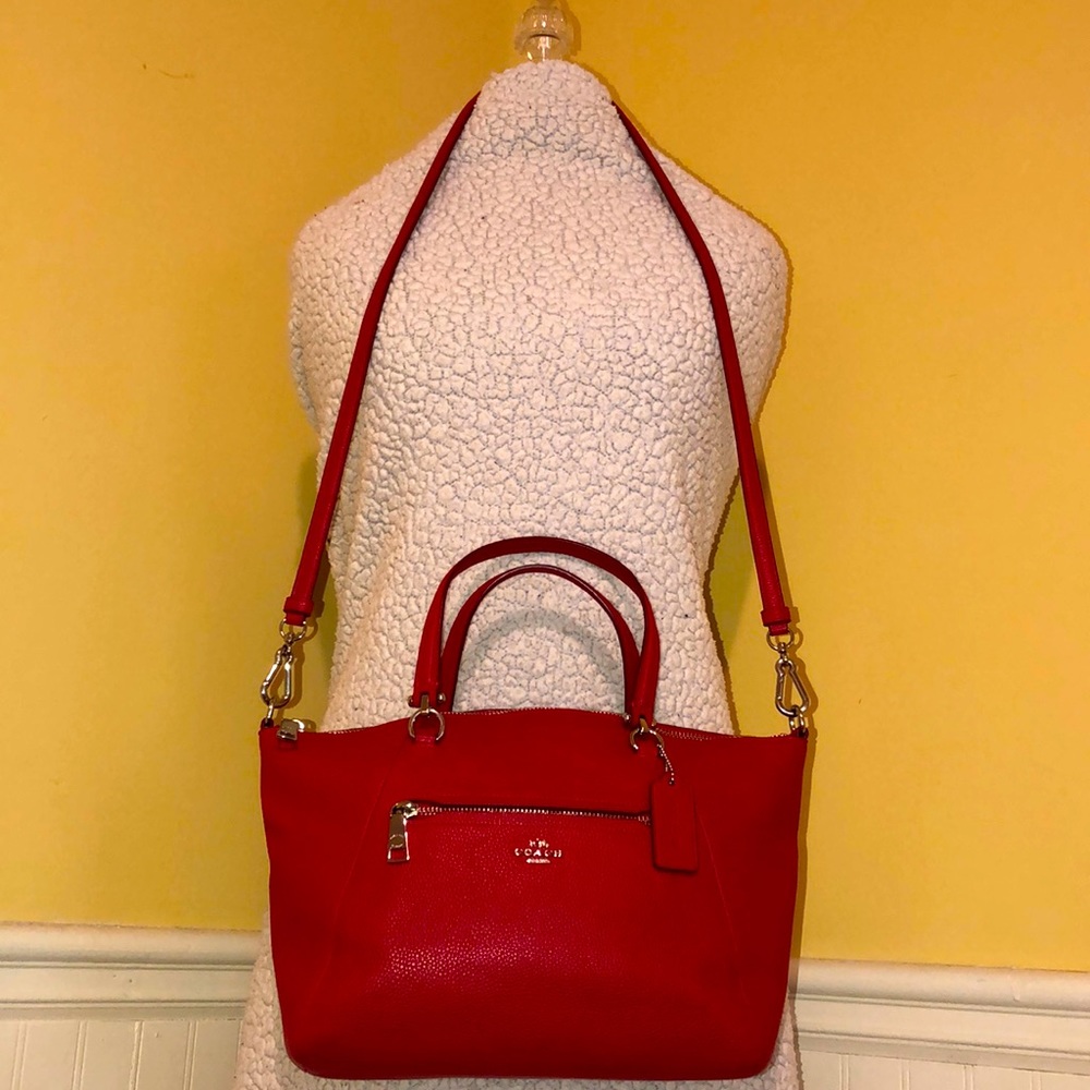 Red Coach purse w/ matching wallet